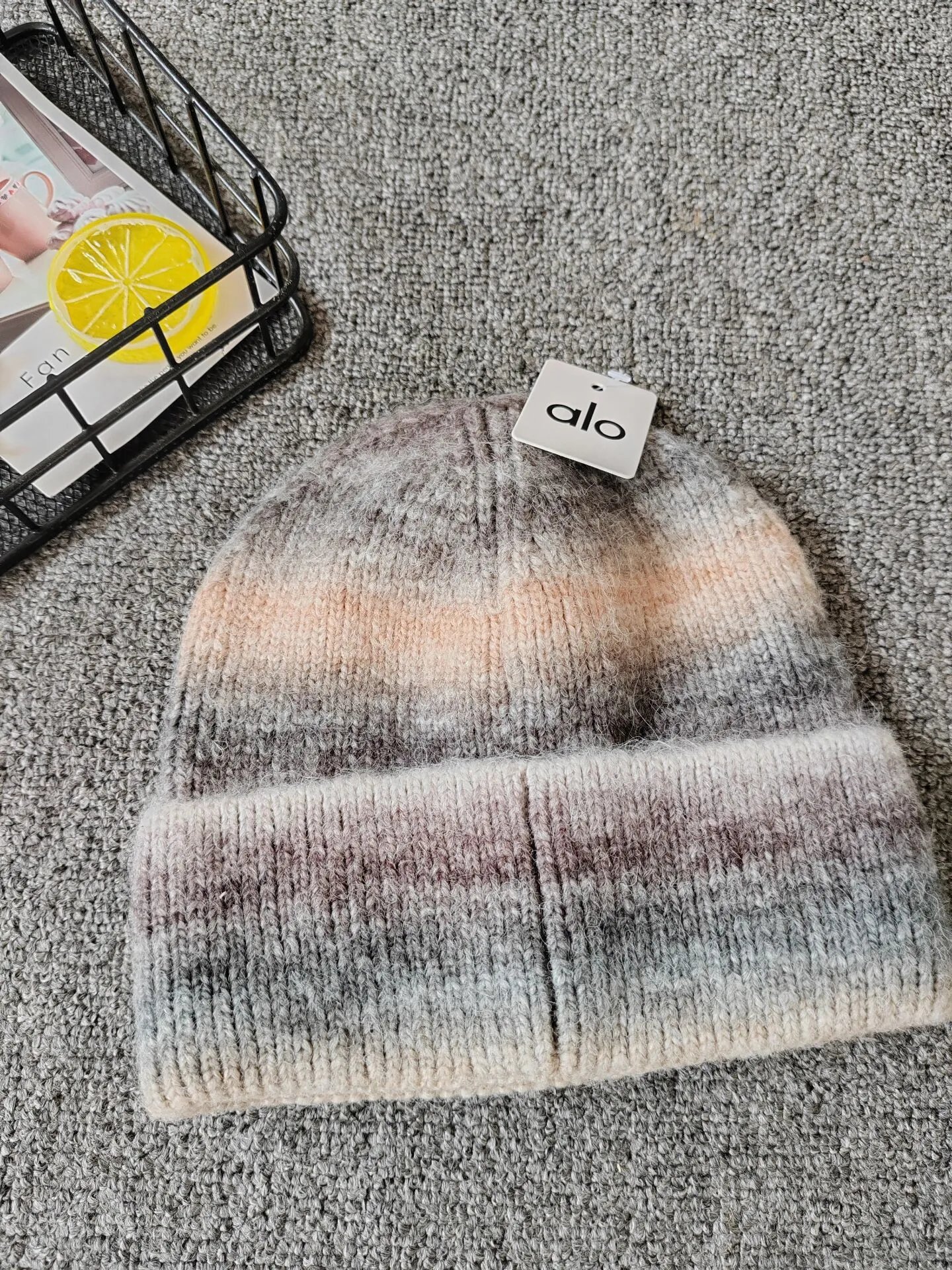 Alo Yoga Tie-Dye Beanie Pink Purple Multicolor - 17