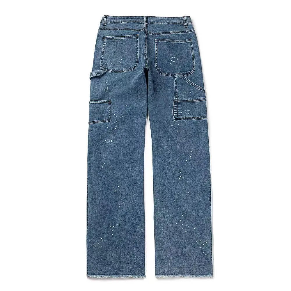Gucci GG-Embroidered Distressed Denim Jeans - 11