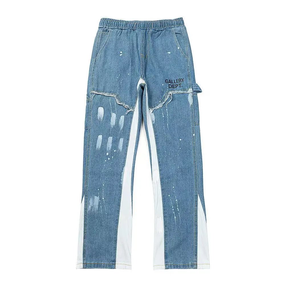 Gucci GG-Embroidered Distressed Denim Jeans - 16