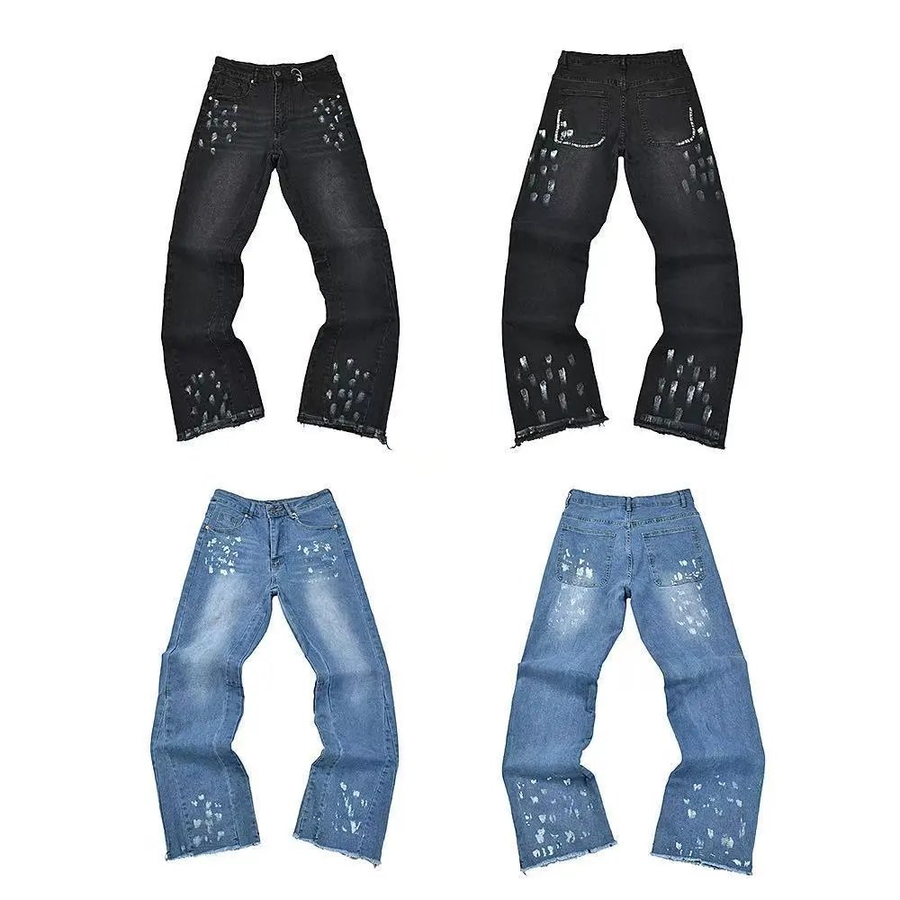 Gucci GG-Embroidered Distressed Denim Jeans - 33