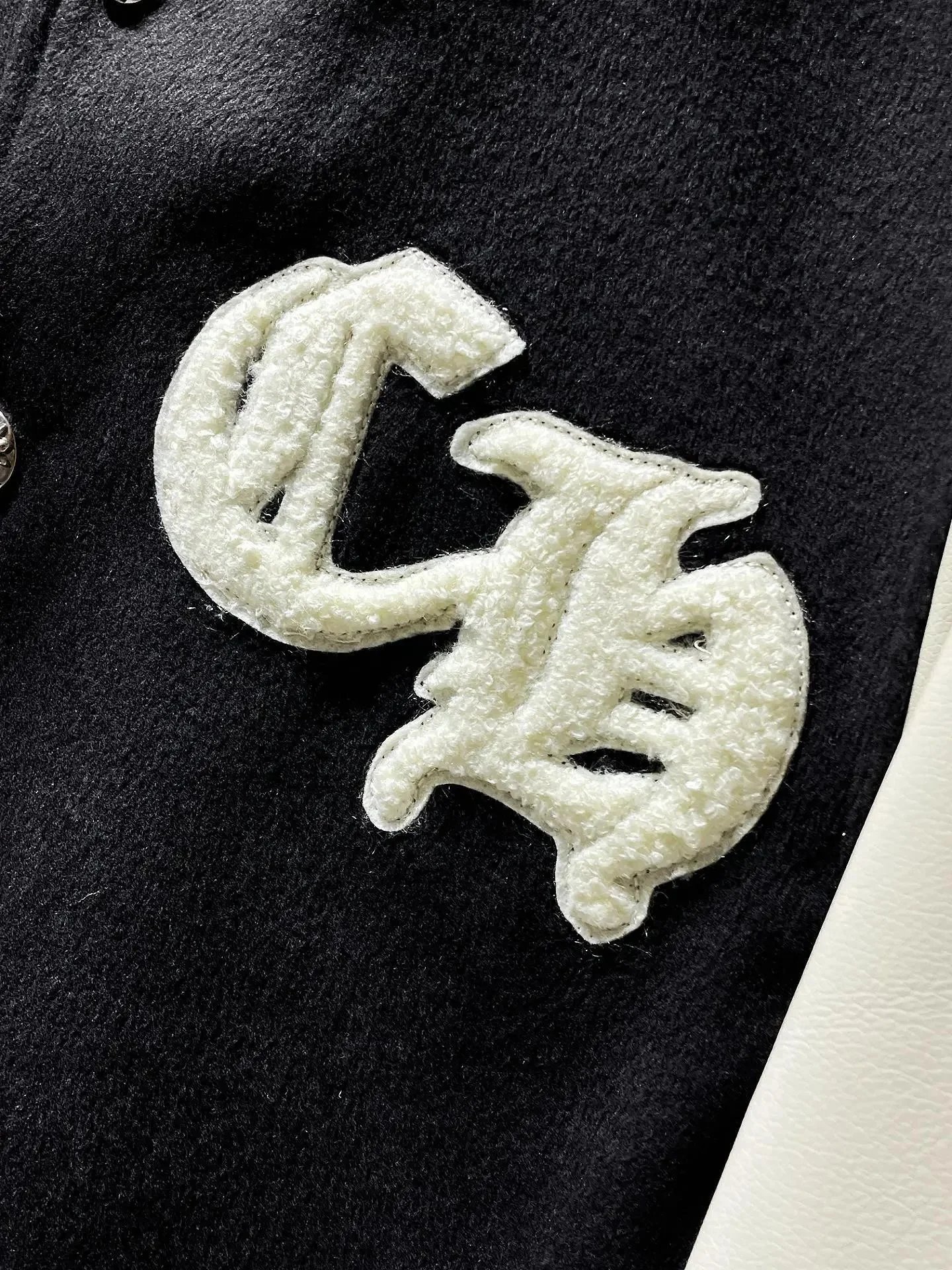Chrome Hearts CH Varsity Jacket Black and Cream Outerwear - 3