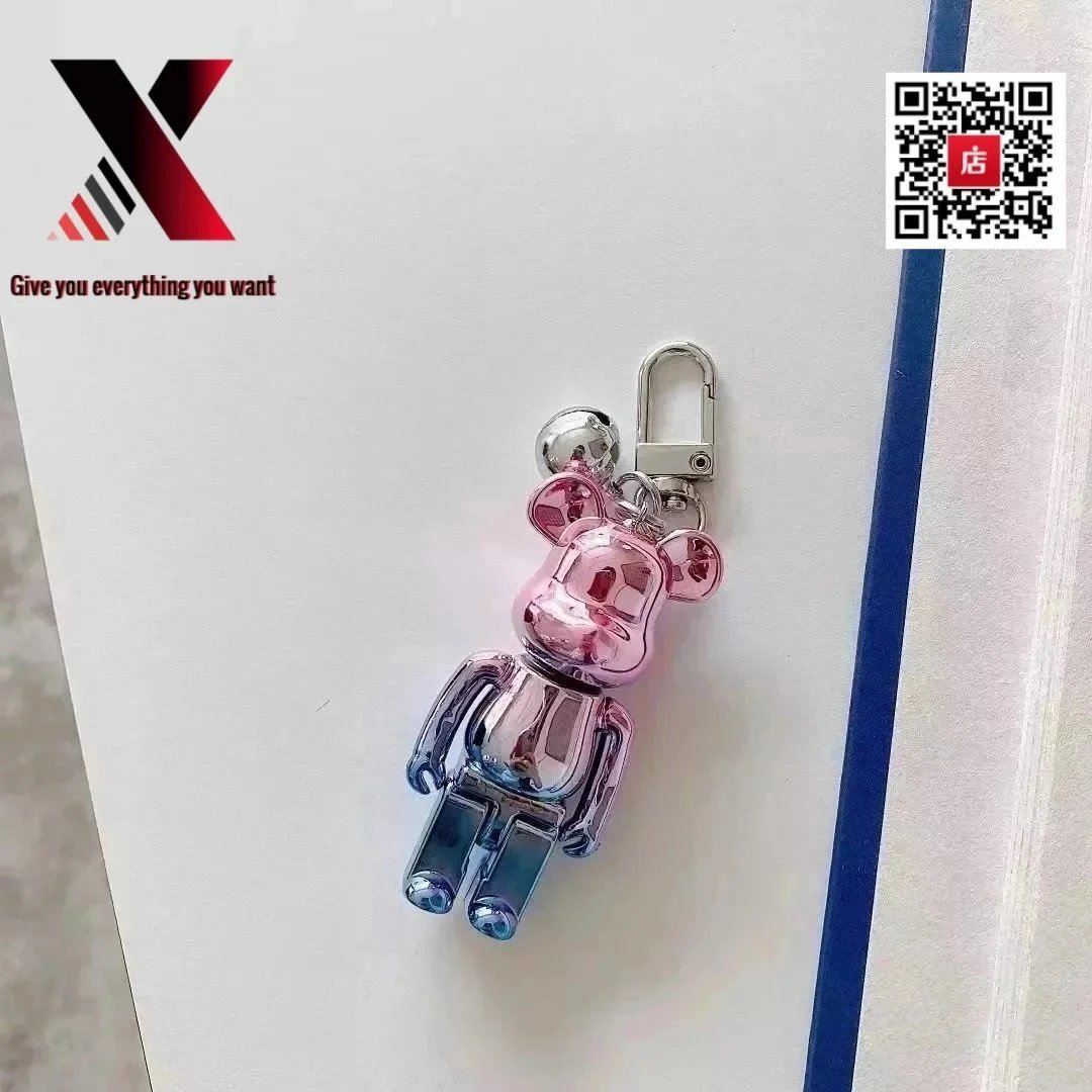 Medicom Toy Bearbrick Gradient Pink Blue Keychain Accessories