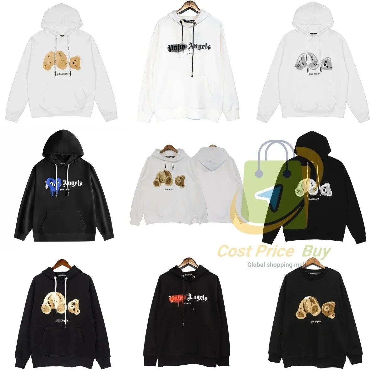 Palm Angels Teddy Bear Graphic Hoodie [40 styles]
