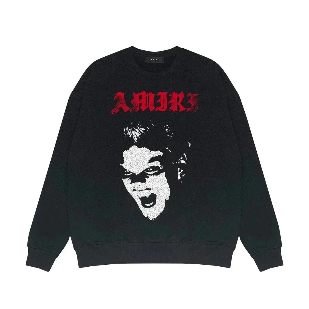 Amiri Dot Logo Crewneck Sweatshirt Black - 10