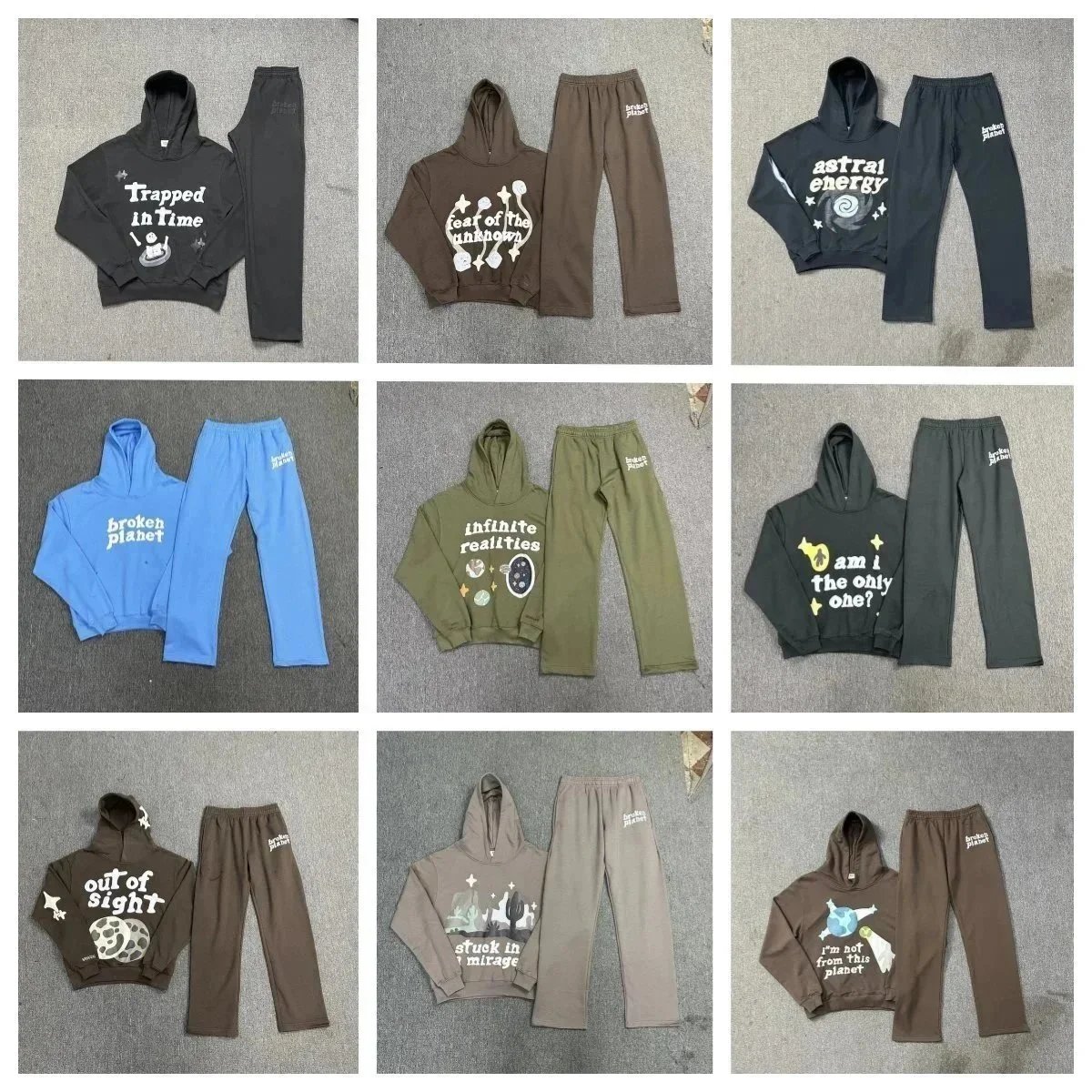 Broken Planet Hoodie/Pants Set [39 styles]