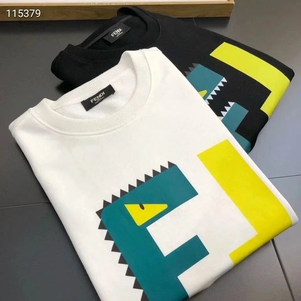 Fendi FF Monster Logo White Hoodie - 3