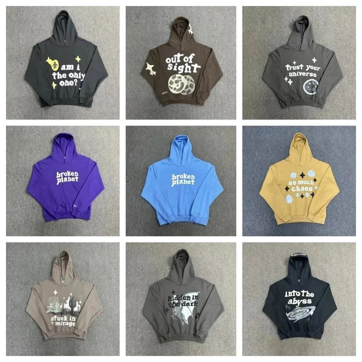 Broken Planet Zip-Up Hoodie Black - 3