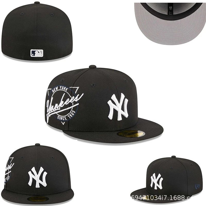 New Era 59FIFTY New York Yankees Black Fitted Cap Hats