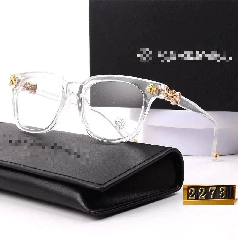 Unbranded Eyewear Square frames with floral cross temple embellishments image 2