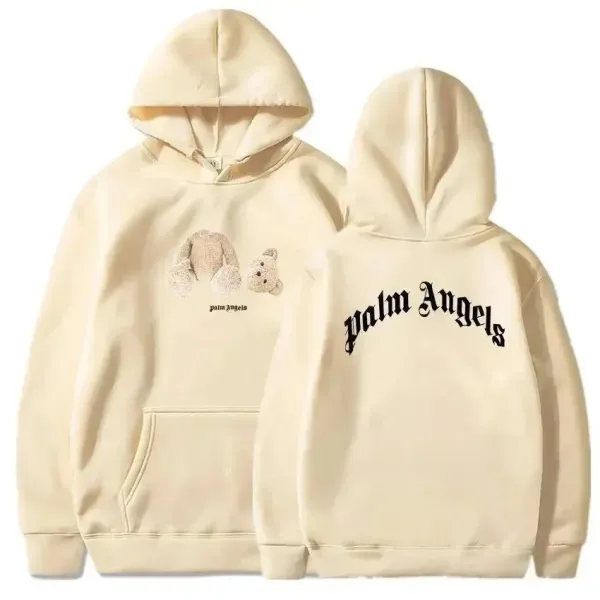 Palm Angels Teddy Bear Graphic Hoodie White - 6