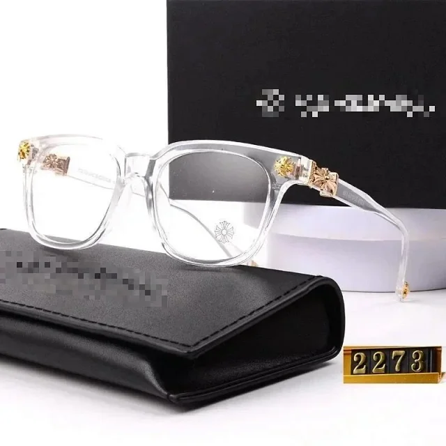 Unbranded Eyewear Square frames with floral cross temple embellishments product detail image 2