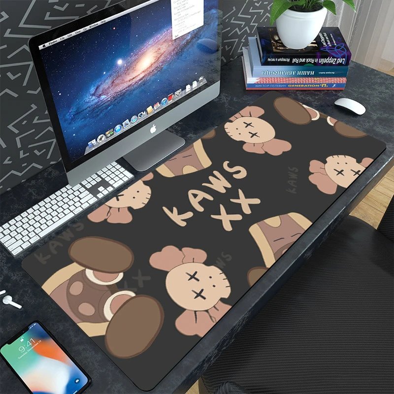 Kaws x Design Mouse Pad Black Multicolor Computer Accessories
