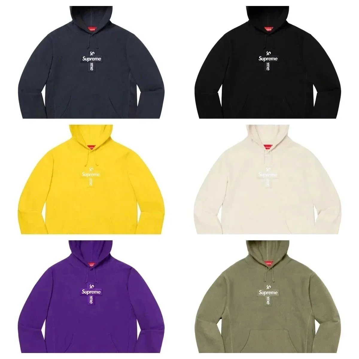 Supreme Cross Box Logo Hoodie [8 styles]