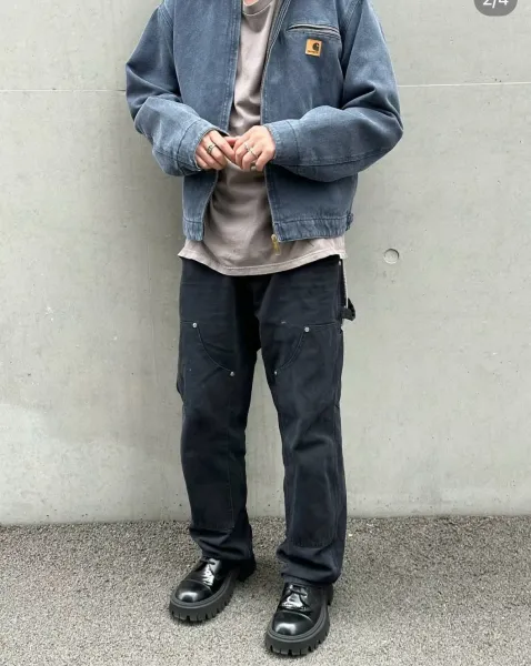 Carhartt Work In Progress Detroit Jacket Beige Outerwear - 18