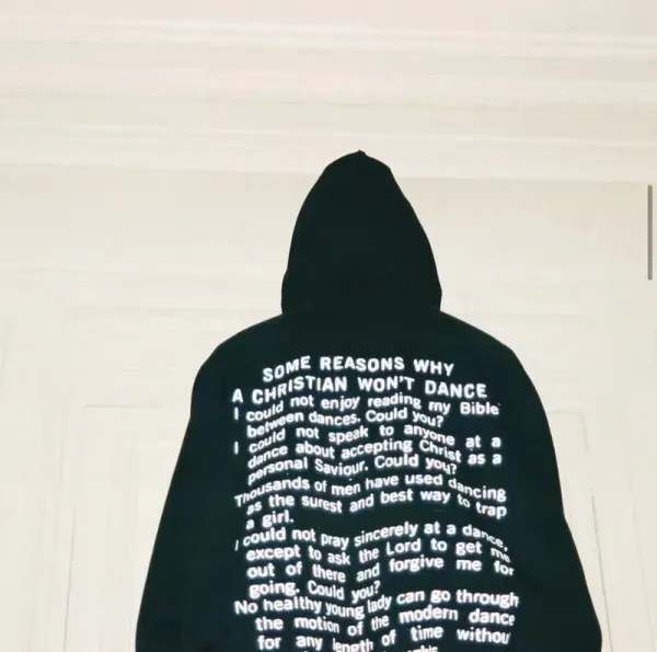 Saint Tears Cross Logo Zip-Up Hoodie Black - 9