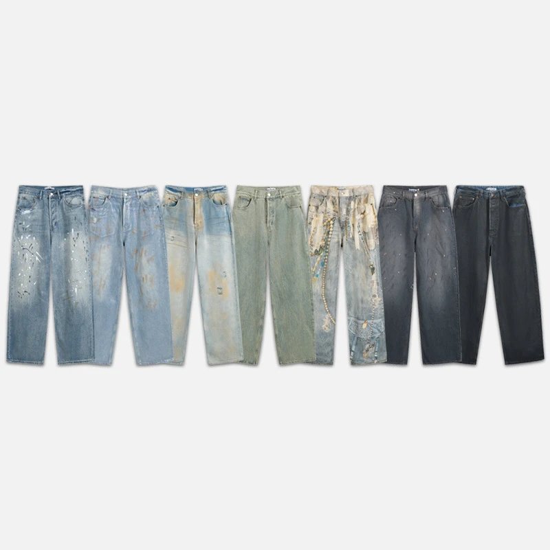 AC Hand-Painted Distressed Jeans