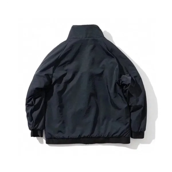 Nike Fleece Jacket Black Pink Swoosh Outerwear - 7