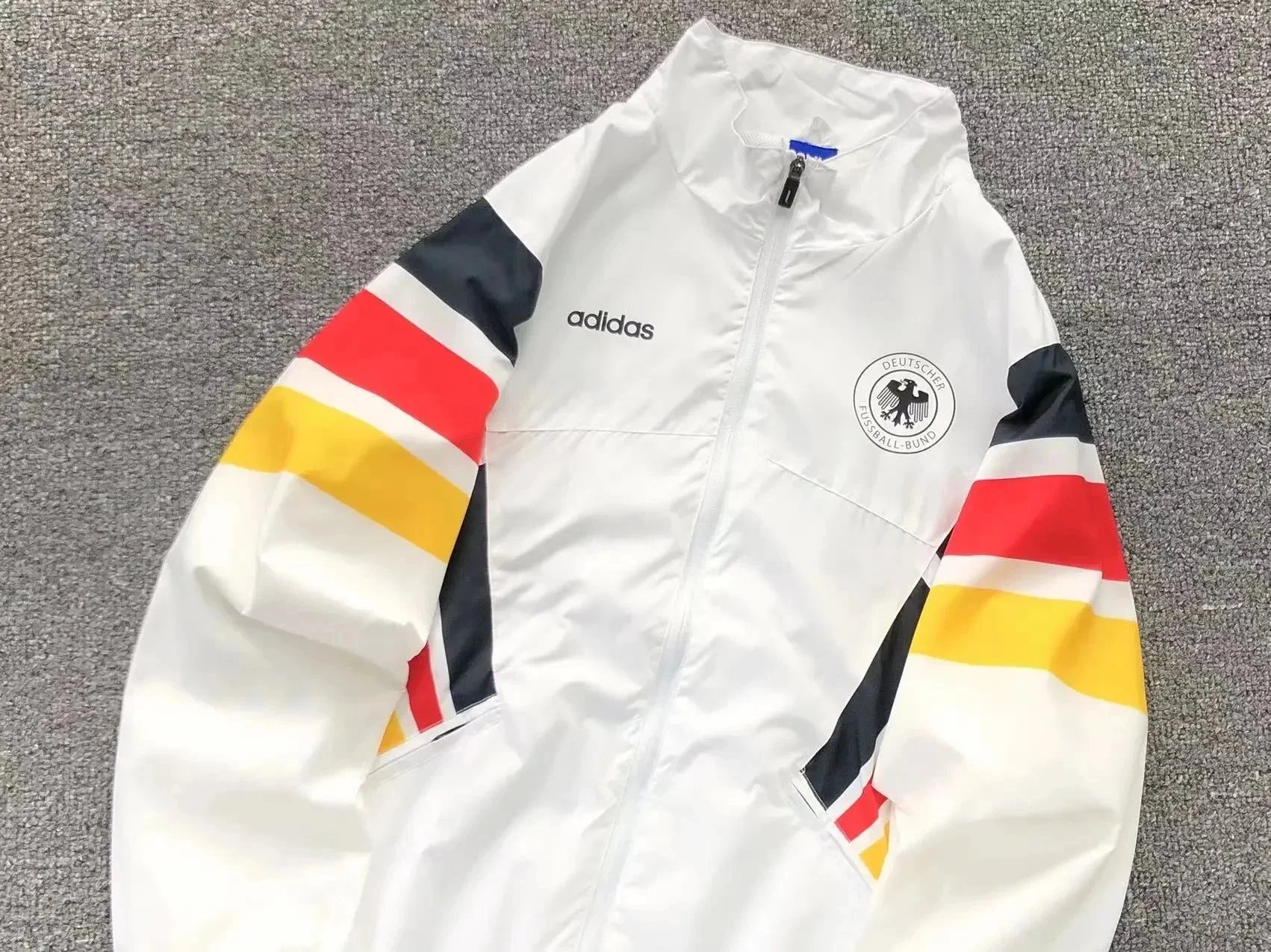 Adidas Arsenal Training Windbreaker Black with Mint Stripes - 4
