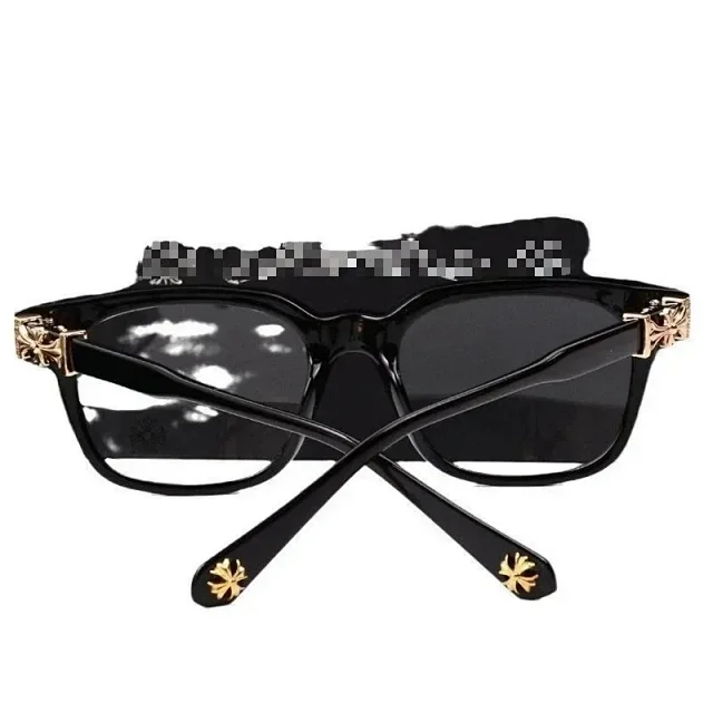Unbranded Eyewear Square frames with floral cross temple embellishments product detail image 3