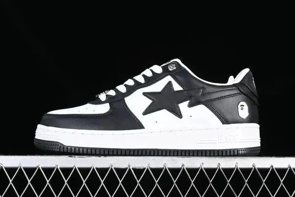 A Bathing Ape Bape Sta Paint Splatter Cream Sneakers - 5