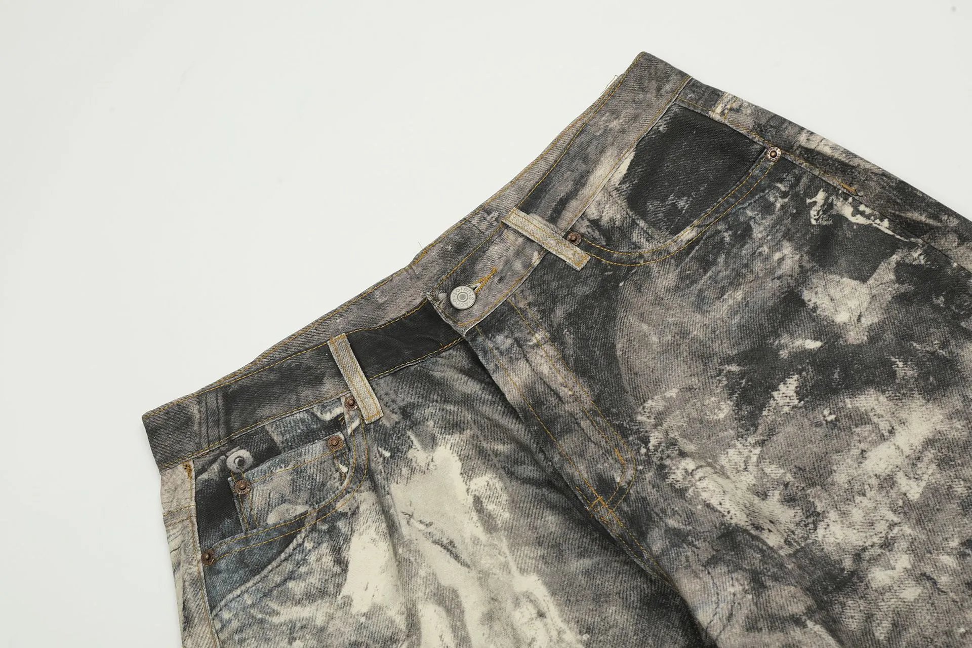 Maison Margiela Artisanal Distressed Washed Denim Jeans - 24
