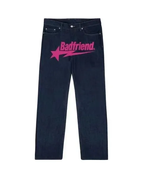 Badfriend Star Logo Wide-Leg Pants Black - 10