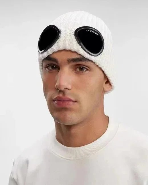 C.P. Company Goggle Beanie Burgundy Hat - 3