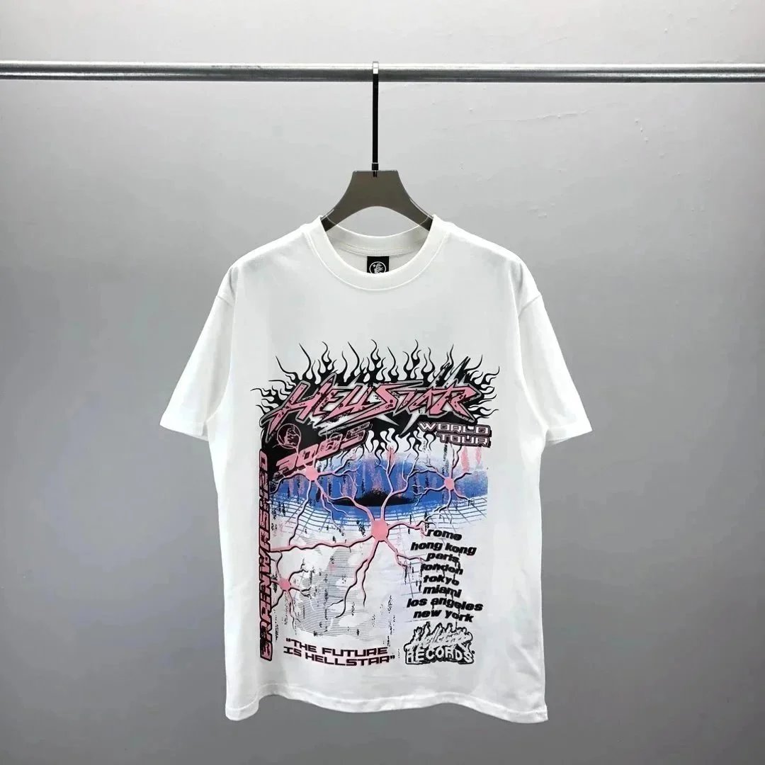Hellstar Records World Tour 2025 Graphic T-Shirt White
