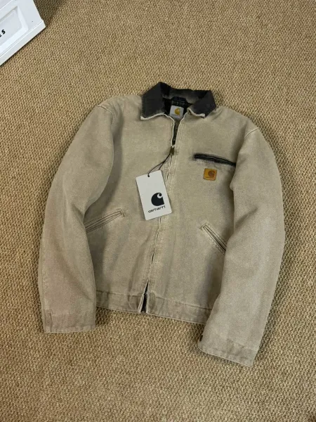 Carhartt Work In Progress Detroit Jacket Beige Outerwear - 4