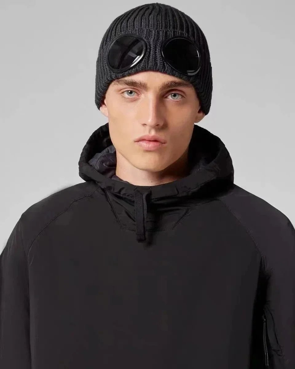 C.P. Company Goggle Beanie Burgundy Hat - 4