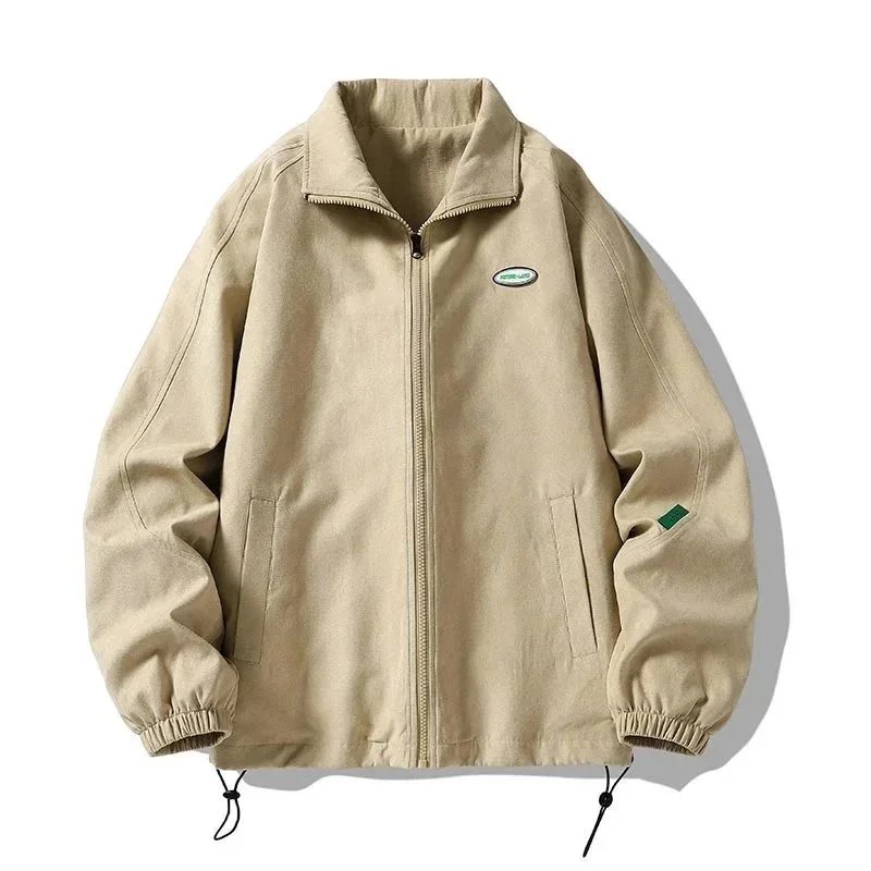 Utility Windbreaker Beige Jacket Outerwear.windbreaker