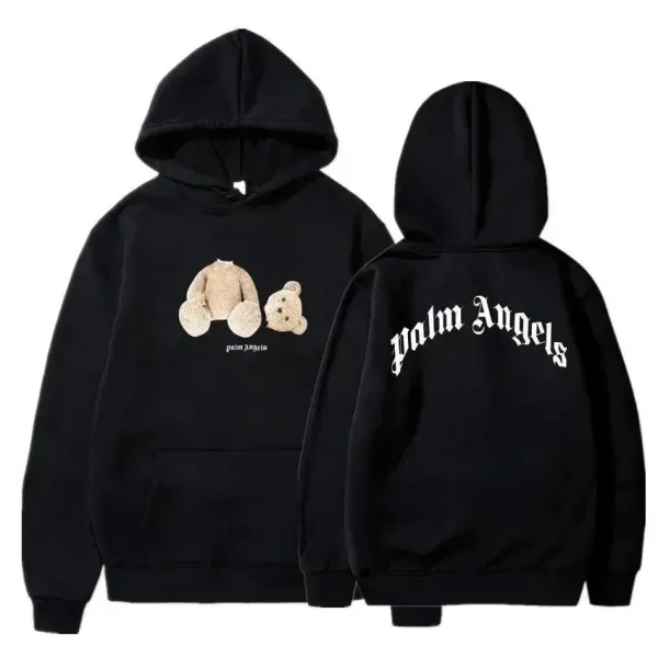 Palm Angels Teddy Bear Graphic Hoodie White - 4
