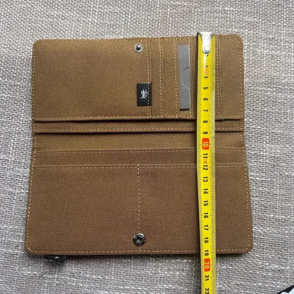 Stüssy Long Wallet Burgundy Canvas Wallet - 4