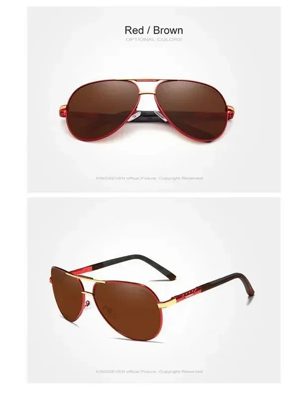 KINGSEVEN Eyewear Aviator Sunglasses product detail image 4