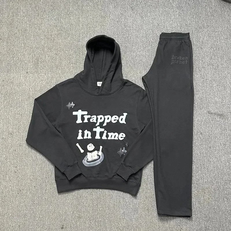 Broken Planet Zip-Up Hoodie Black - 7