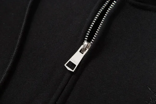 Dior CD Logo Embroidered Off-White Hoodie - 10