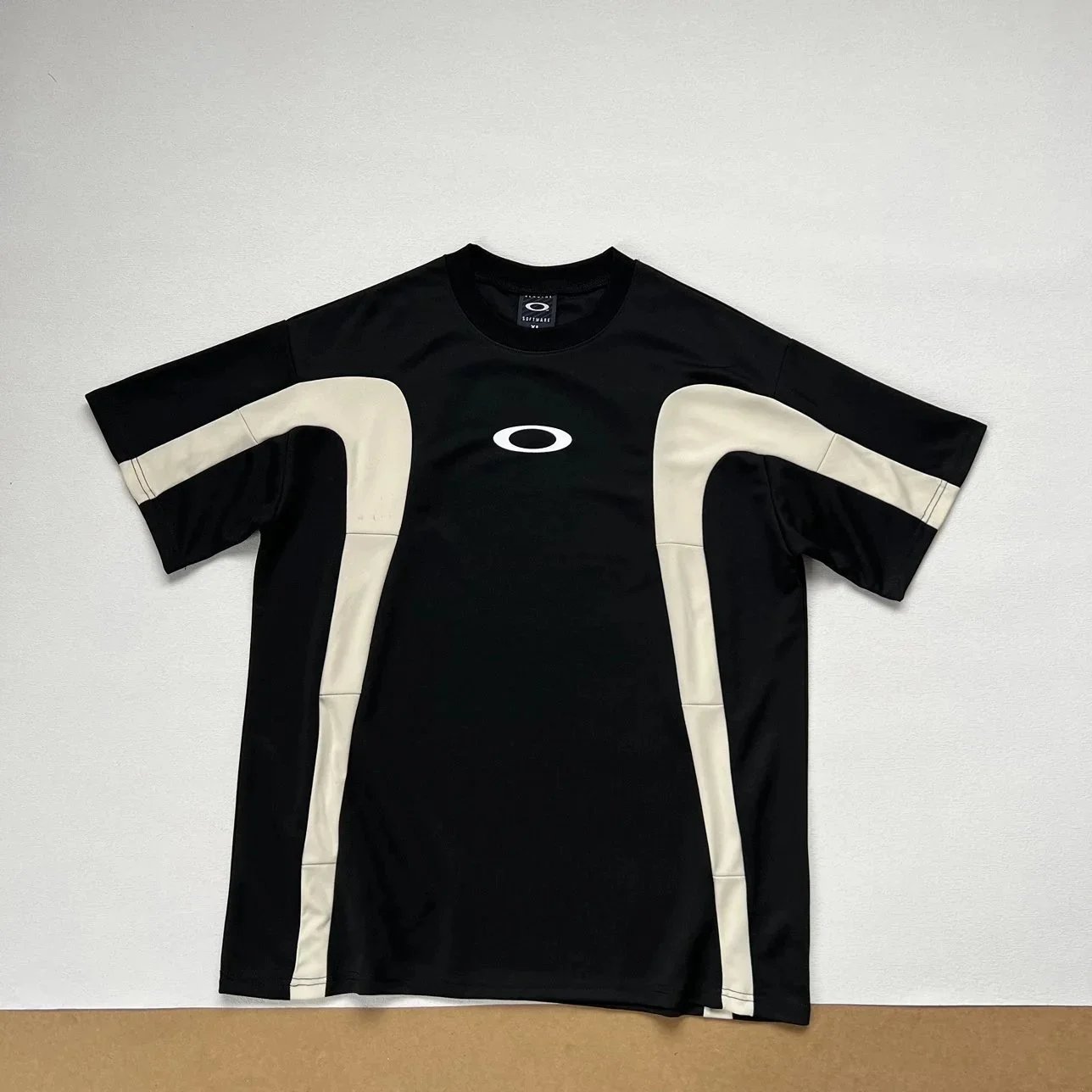 Oakley Software Black and Beige Performance T-Shirt
