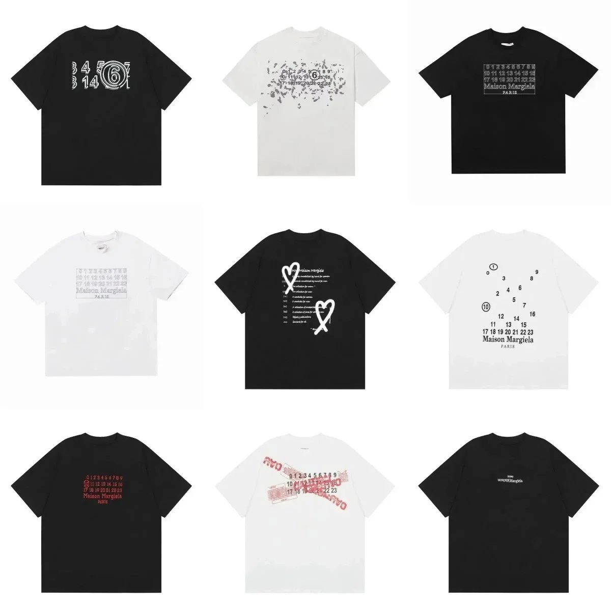 Maison Margiela Number Print T-Shirt [40 styles]