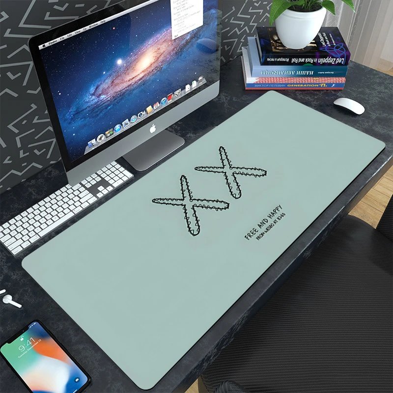 Design XX Stitched Graphic Mouse Pad Mint Green Computer Accessories