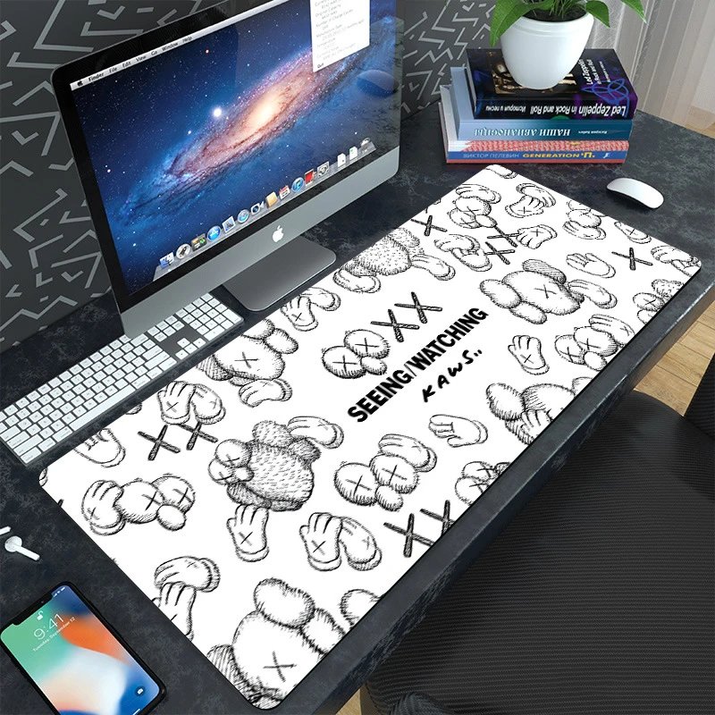 Kaws Seeing Watching Mouse Pad White / Black Computer Accessories