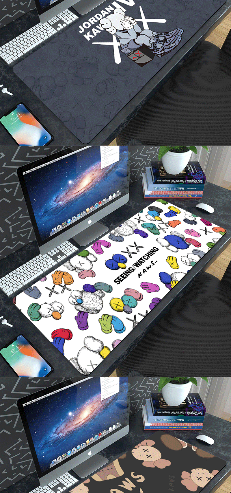 Design XX Stitched Graphic Mouse Pad Mint Green Computer Accessories - 6