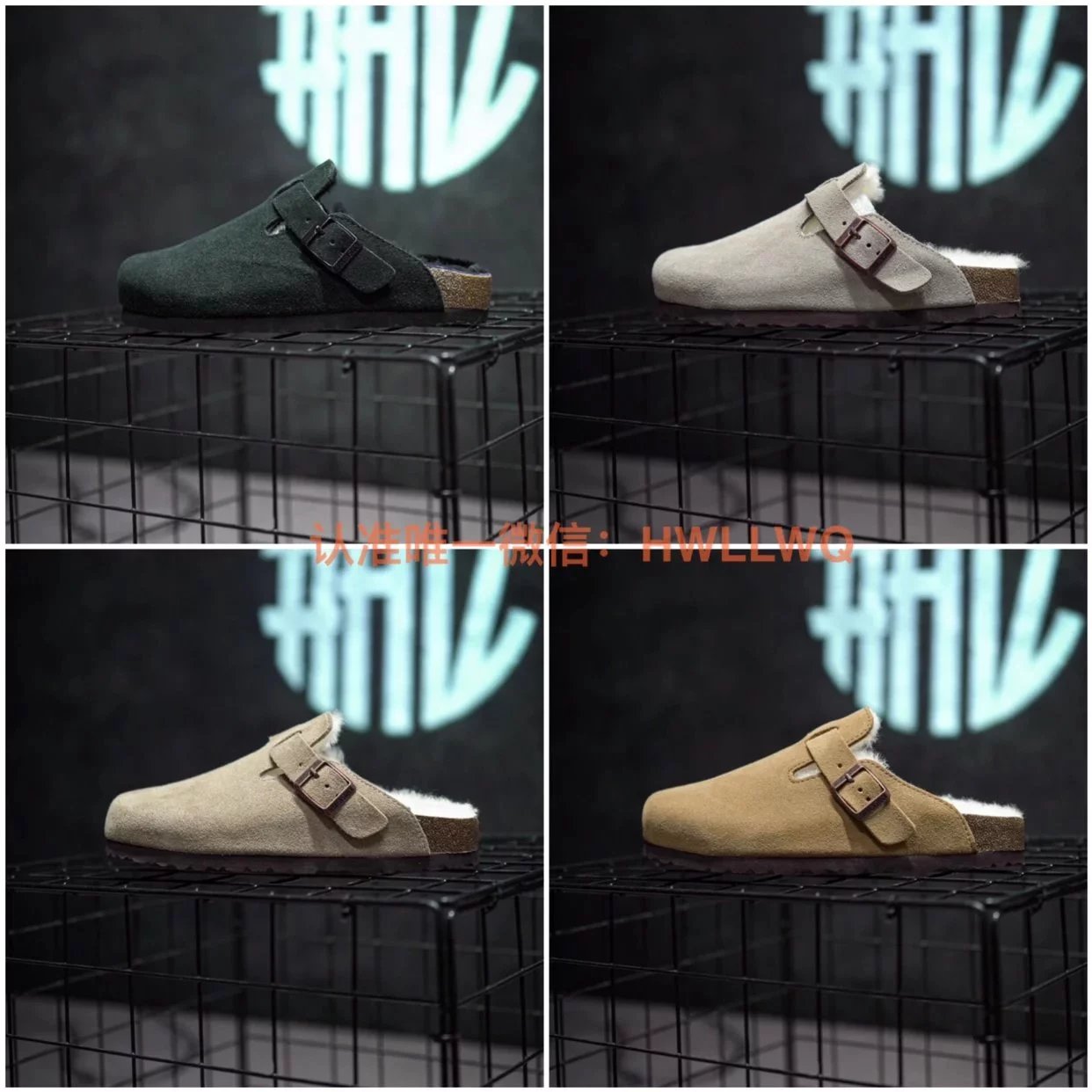 原装大厂 Birkenstock 勃肯加绒保暖御寒半拖懒人鞋一脚蹬鼻子休闲鞋女鞋