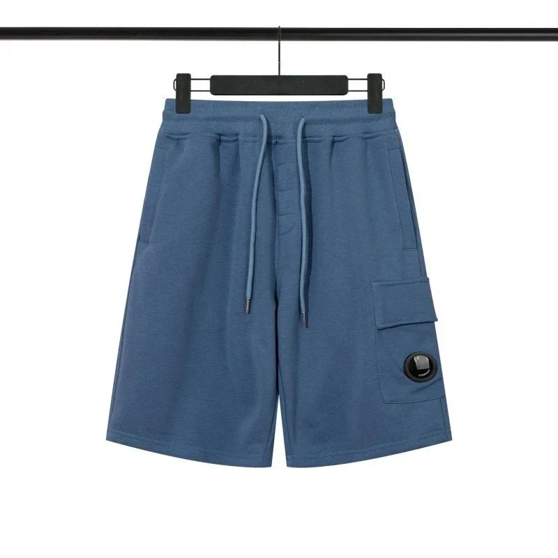 CP Company Lens Pocket Cargo Shorts Blue
