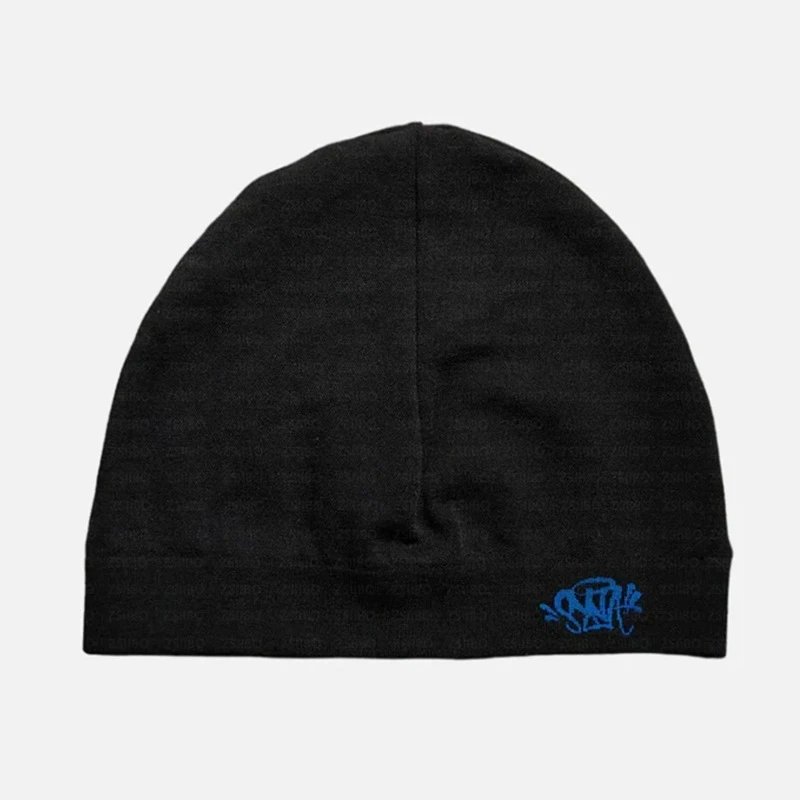 Unbranded Hats Embroidered beanie — Dark navy blue