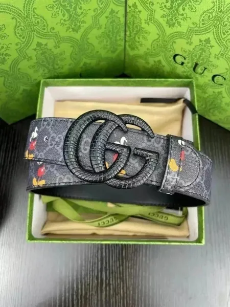Gucci x Disney GG Marmont Belt Multicolor Canvas Belt - 1