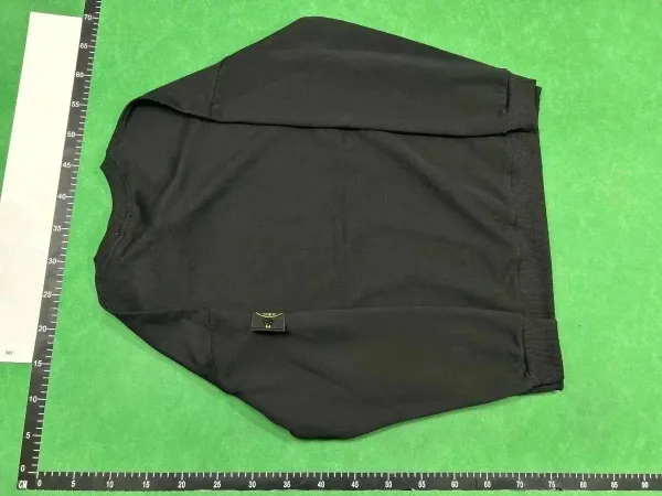 Stone Island Logo Embroidered Black Crewneck Sweatshirt - 28