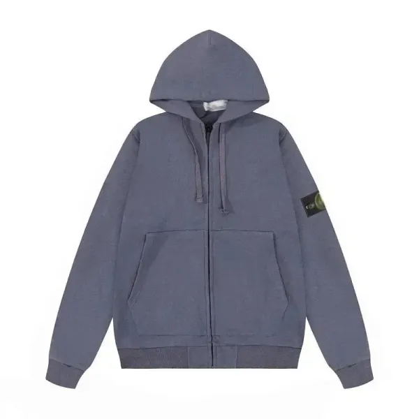 Stone Island Logo Embroidered Black Crewneck Sweatshirt - 39