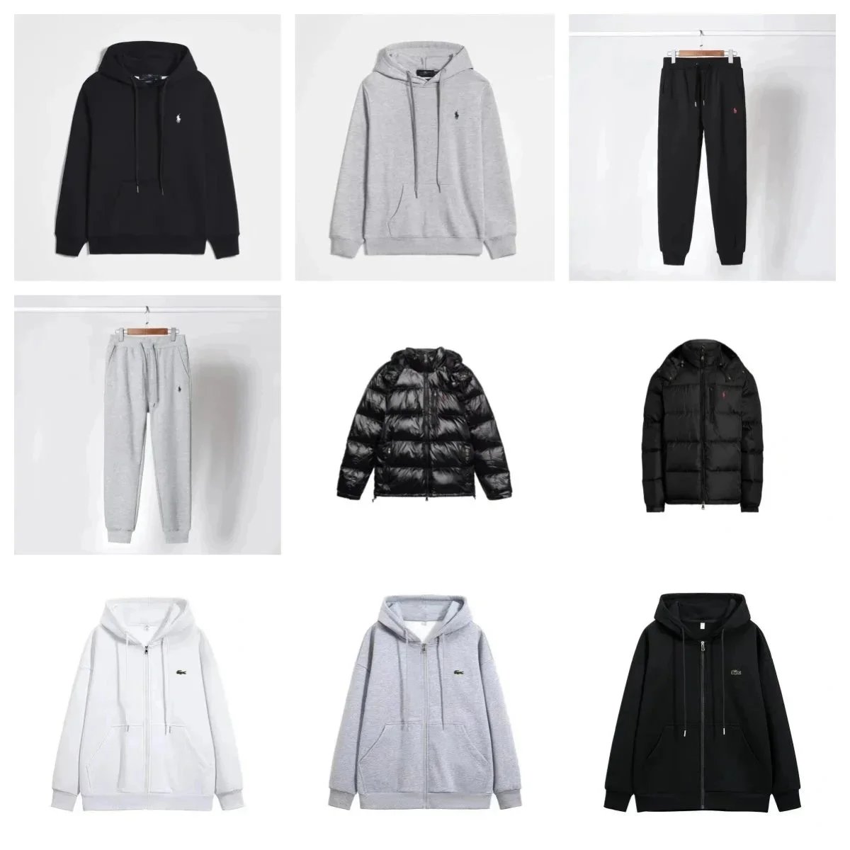 Fall/Winter Casual Fashion Hoodie Sweatshirt & Pants Down Jacket 022-FashionReps