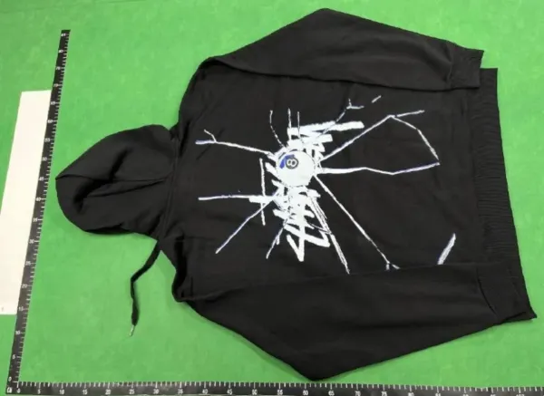Stüssy x 8-Ball Spider Graphic Black Hoodie - 1