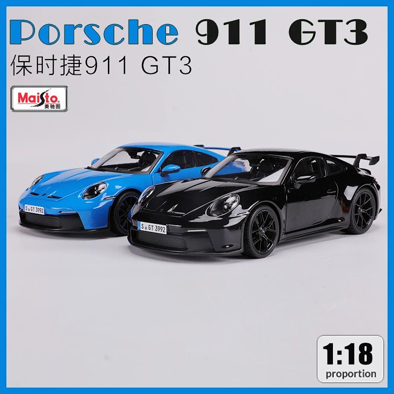 GT3 Diecast Alloy Sports Car Porsche 911 Model